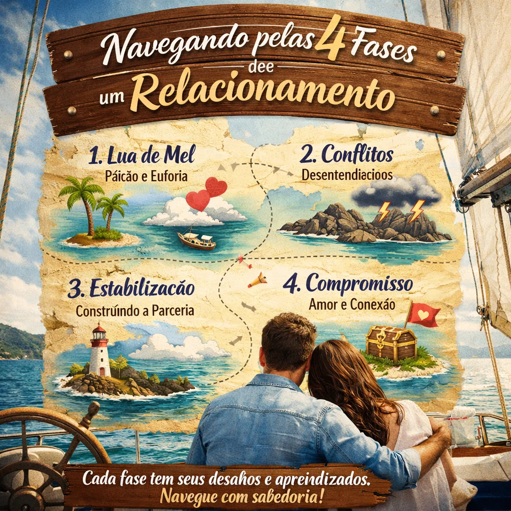 As 4 Fases de um Relacionamento Amoroso