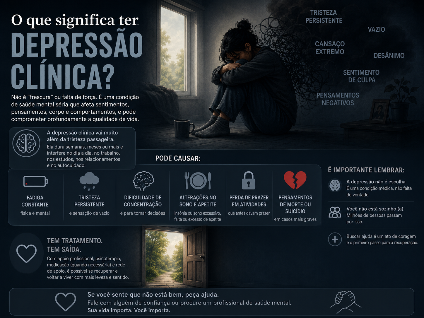 O que significa ter depressão clínica?